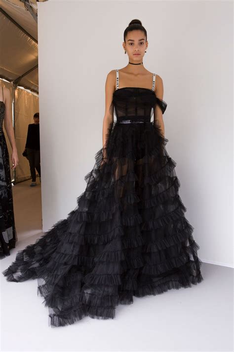 black puffy gown dior|christian Dior dresses.